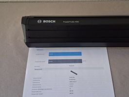 PowerTube 400 - 400Wh / 100% - vertikal - Bosch Messbericht