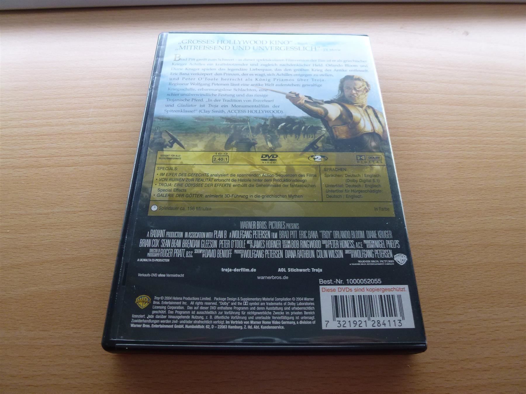 Tutti i DVDs: Troja (2DVD) – Usato da Hombrechtikon venduto da HGK50 1