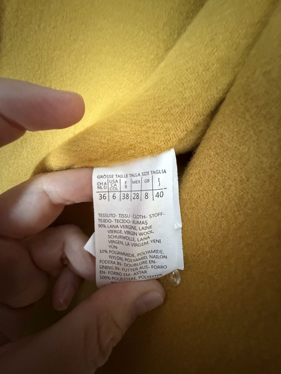 Max Mara Cappotti: Weekend Max Mara Coat Mustard Yellow Size 36 – Usato da Zürich venduto da IlonaM 4