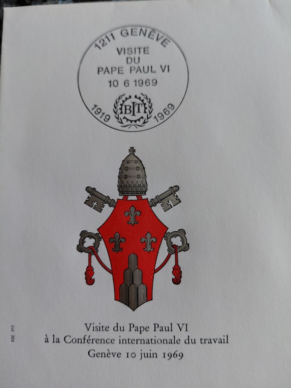 Tutti i francobolli: Papst Besuch in Genf 1969 Brief – Usato da Bonaduz venduto da topolino052 2