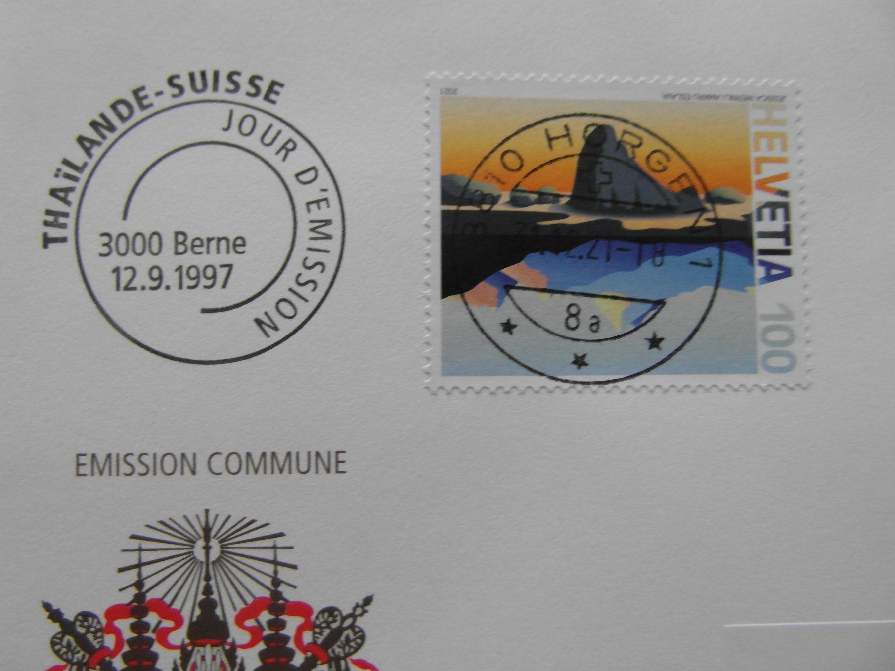 Tutti i francobolli: 1997 FDC + 2021Gemeinschaft Thailande-Suisse  2 Stempel – Usato da Niederrohrdorf venduto da leni29 1