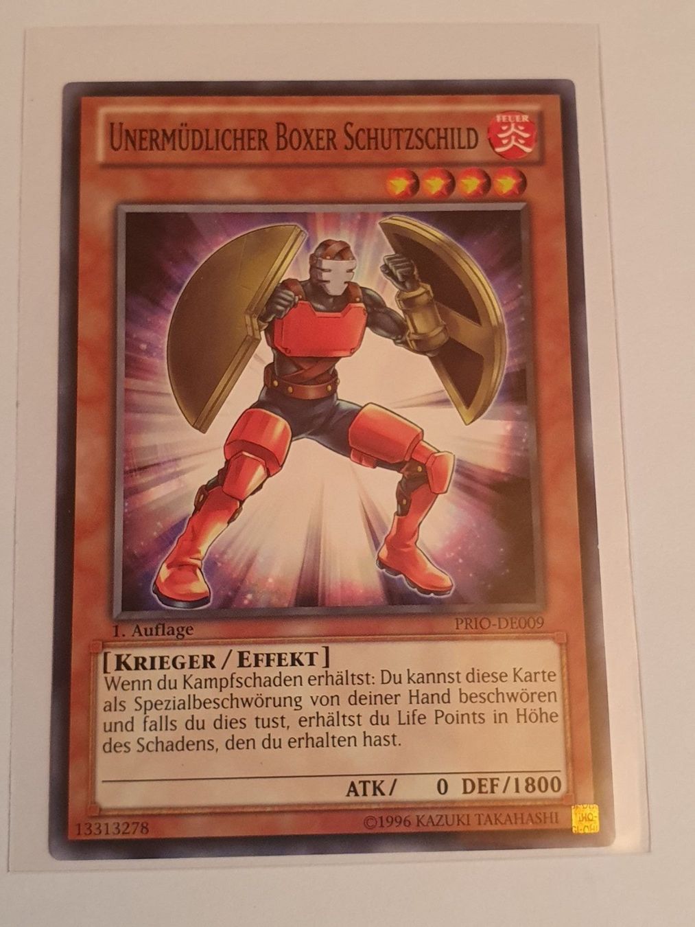 Yugioh Sammelbilder & Trading cards: Yugioh unermüdlicher Boxer Schutzschild – Gebraucht aus Oberdorf BL von BaldenEagle