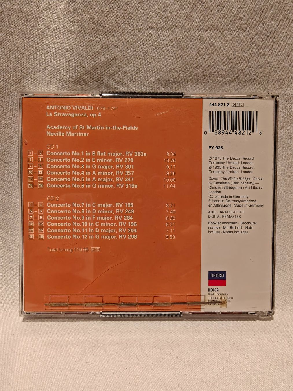 CD: Vivaldi La Stravaganza 2 CD Set – Usato da Gutenswil venduto da Vulcano21 3