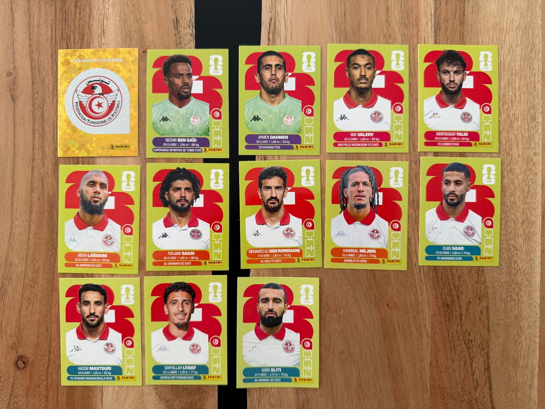 Panini Carte collezionabili: WM 2026 13 von 20 Tunesien Sticker – Nuovo (secondo la descrizione) da St. Gallen venduto da wastmo