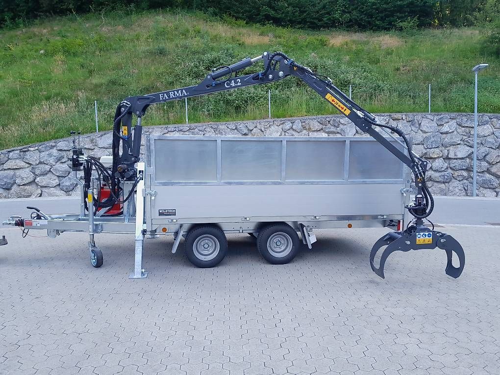 Rimorchi: Pkw Forstanhänger, Anhänger mit Kran – Nuovo (secondo la descrizione) da Haslen AI venduto da Wildtech 5
