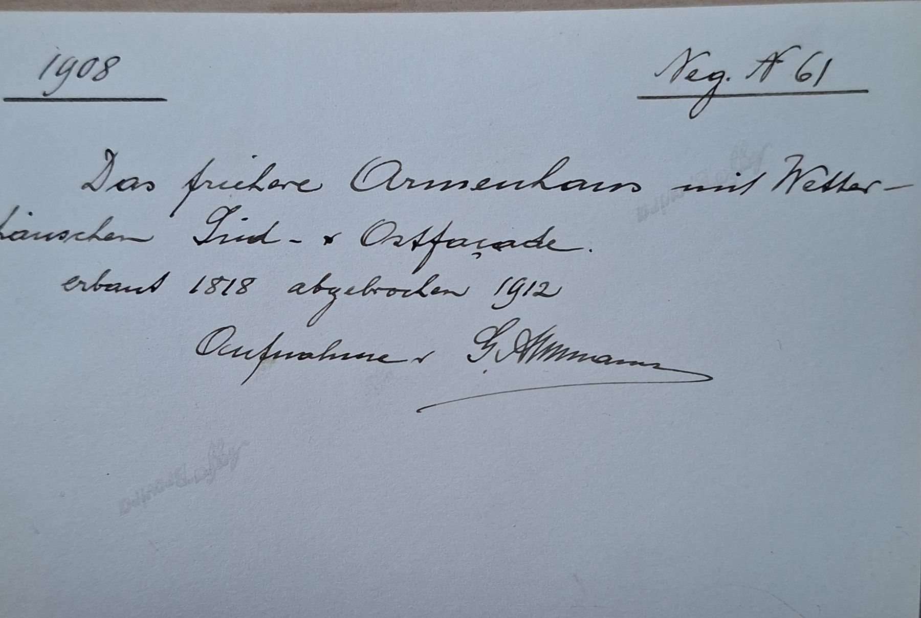 Foto & Immagini: Wädenswil 1908: Ehemaliges Armenhaus, Wetterhäuschen – Usato da Siebnen venduto da Leissav 1
