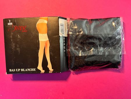 Halterlose Strümpfe DIVINE PARIS, Grösse S, Schwarz