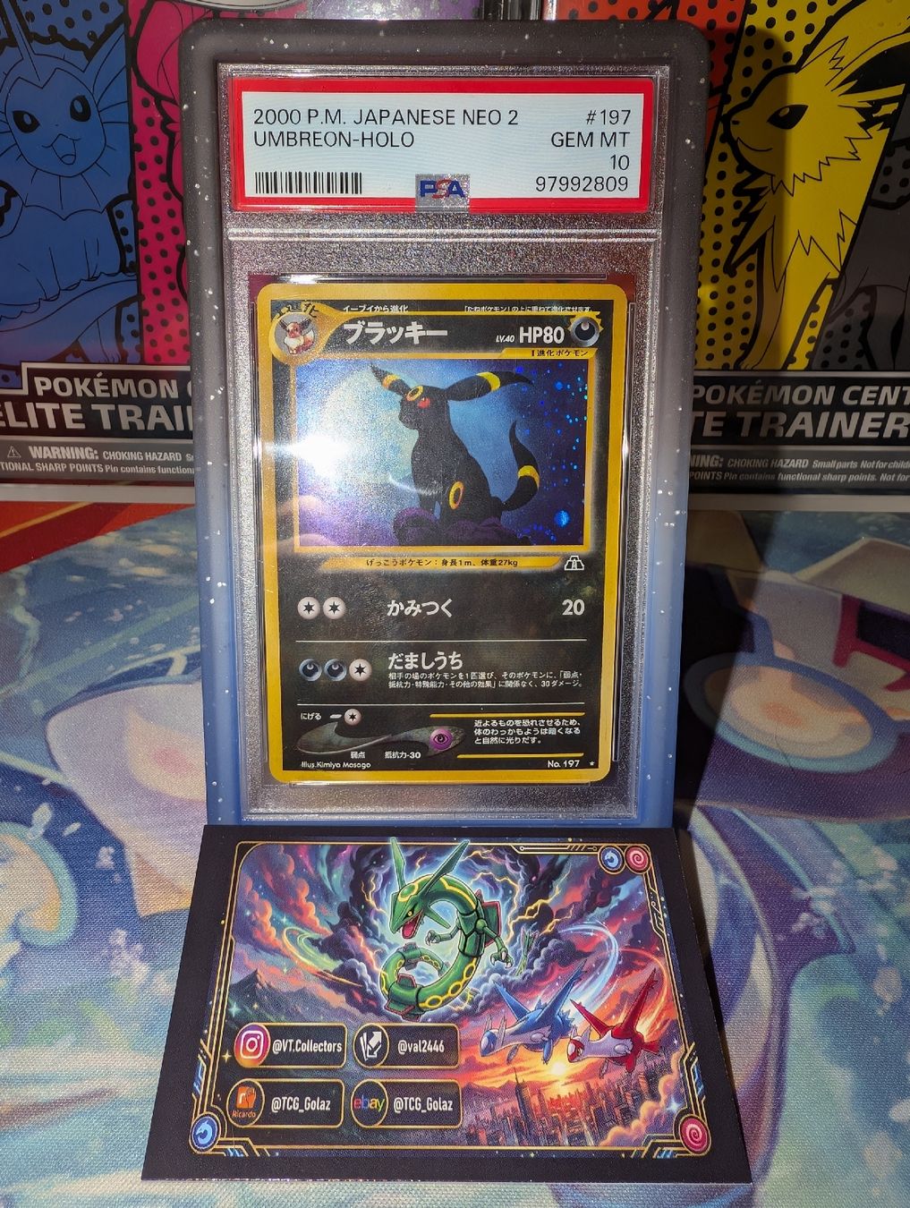 Pokémon Carte collezionabili: Pokemon Rare Umbreon Neo 2 PSA 10 Gem Mint – Nuovo (secondo la descrizione) da Morges venduto da TCG_Golaz 1
