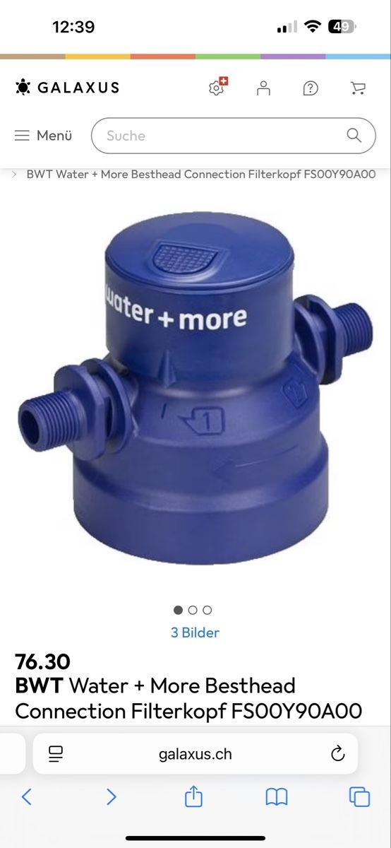 Sanitari: BWT bestmax XL Wasserfilter Kartusche + LCD Aquameter + Kopf – Usato da Zürich venduto da Nobs1 8