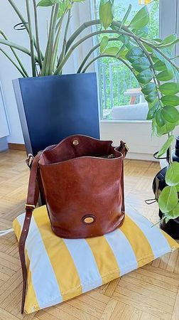 THE BRIDGE Handtasche Leder Beuteltasche