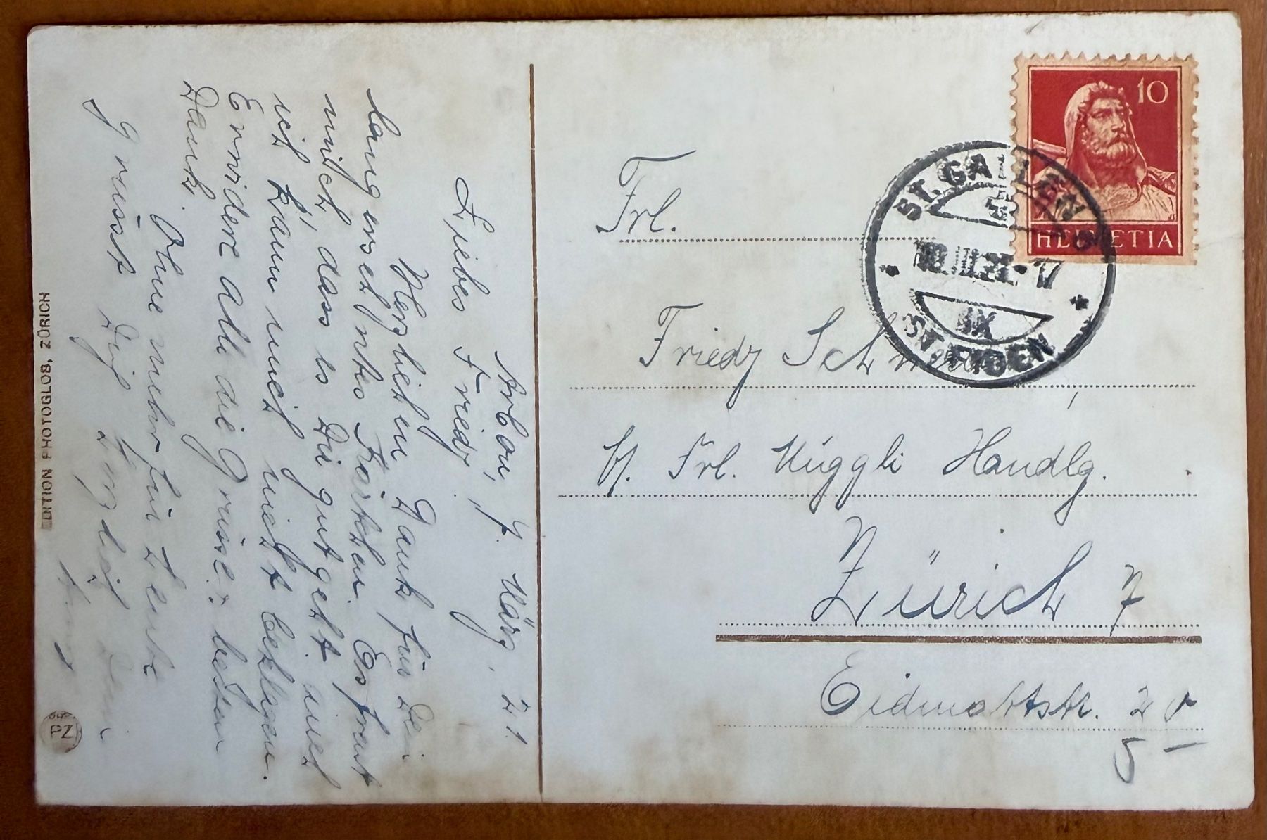 Ansichtskarten: Brunnen 1921 – Gebraucht aus Lutry von Ediego 1