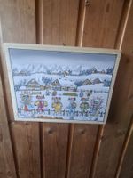 Wunderschöne Naiv Bild Silvesternklusen * 21