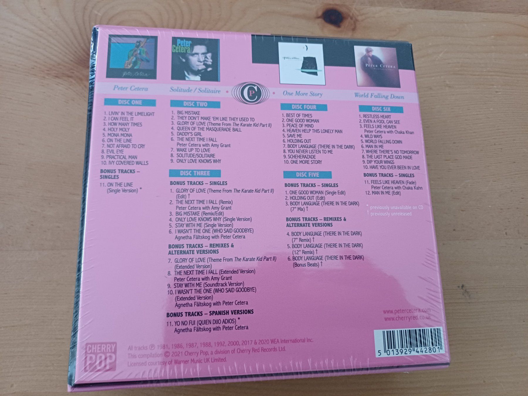 CD: Peter Cetera Love, Glory, Honor & Heart: The Complete Full M – Nuovo e nell'imballaggio originale da Jona venduto da Rreto71 2