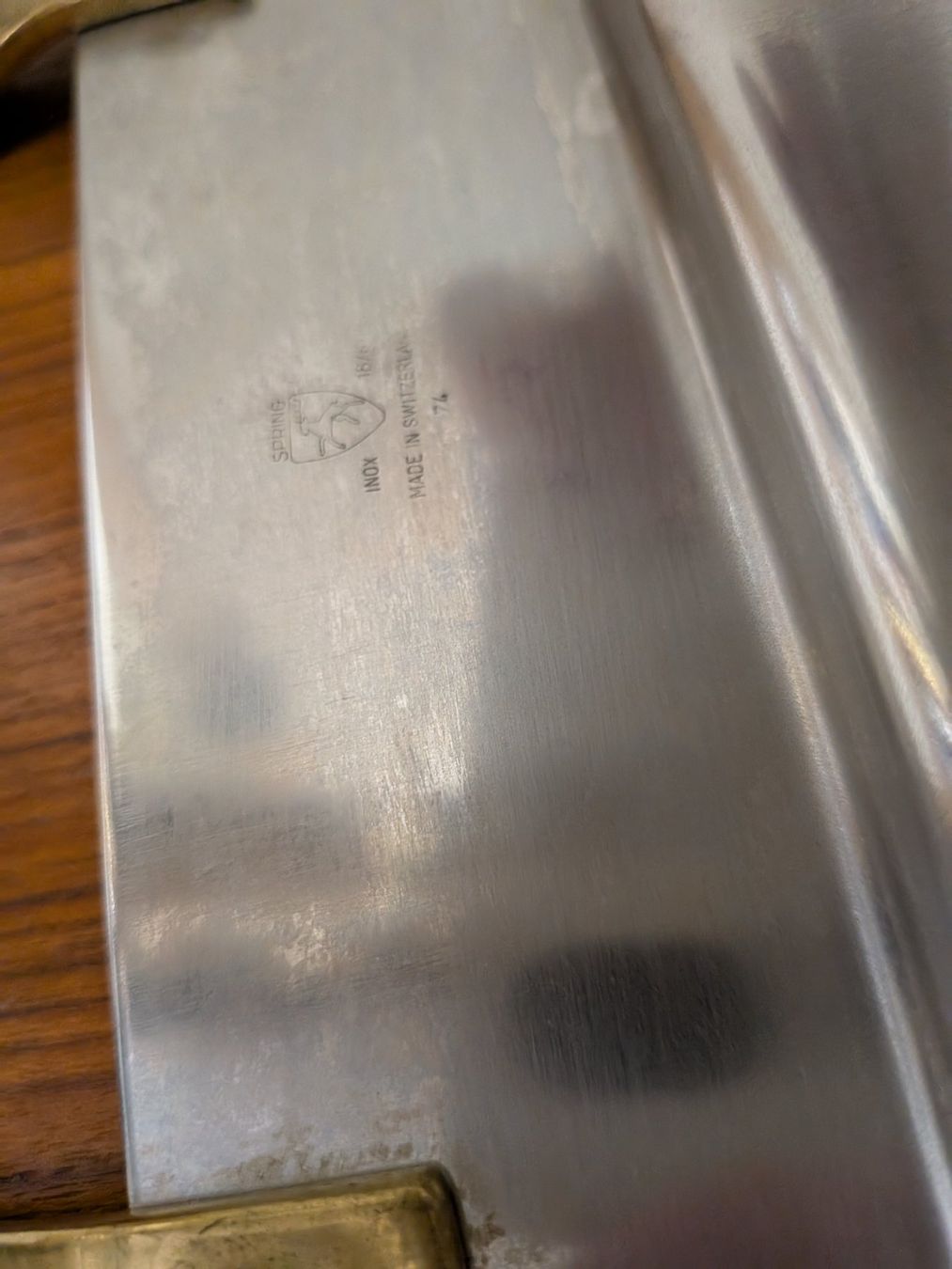 Servierplatten: Grosses Tablet Spring Inox Made in Switzerland – Gebraucht aus Emmen von magelan 7