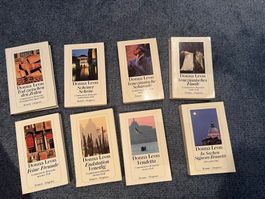 Donna Leon Bücher Konvolut 8 Stk. guter Zustand - Paket