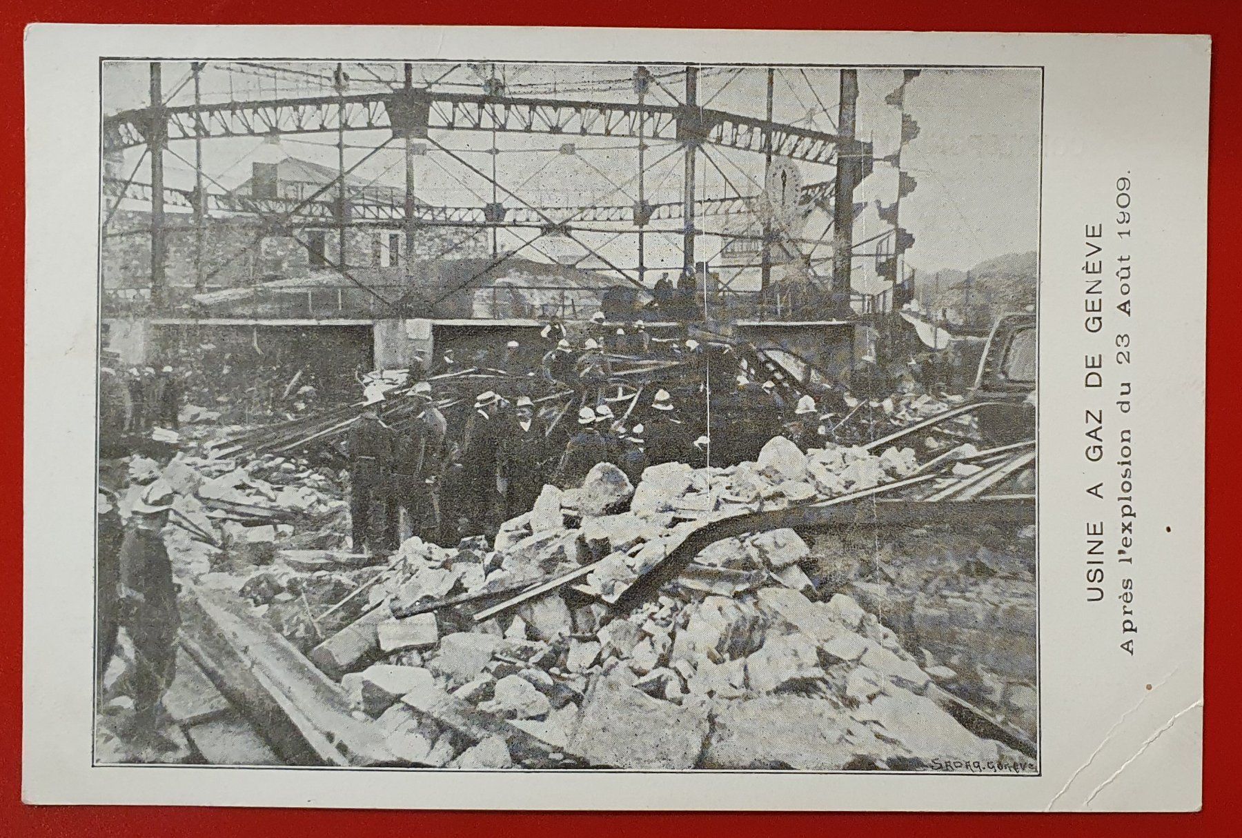 Cartoline postali: Genf 1909 - Explusion Gasfabrik – Usato da Kreuzlingen venduto da Rschweiz1