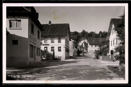 Tägerig /Aargau, Strassenpartie mit Wei