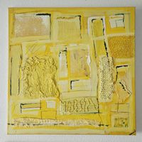 Strukturbild "Sunlight" – Modernes Acryl-Unikat (ca. 60x60)