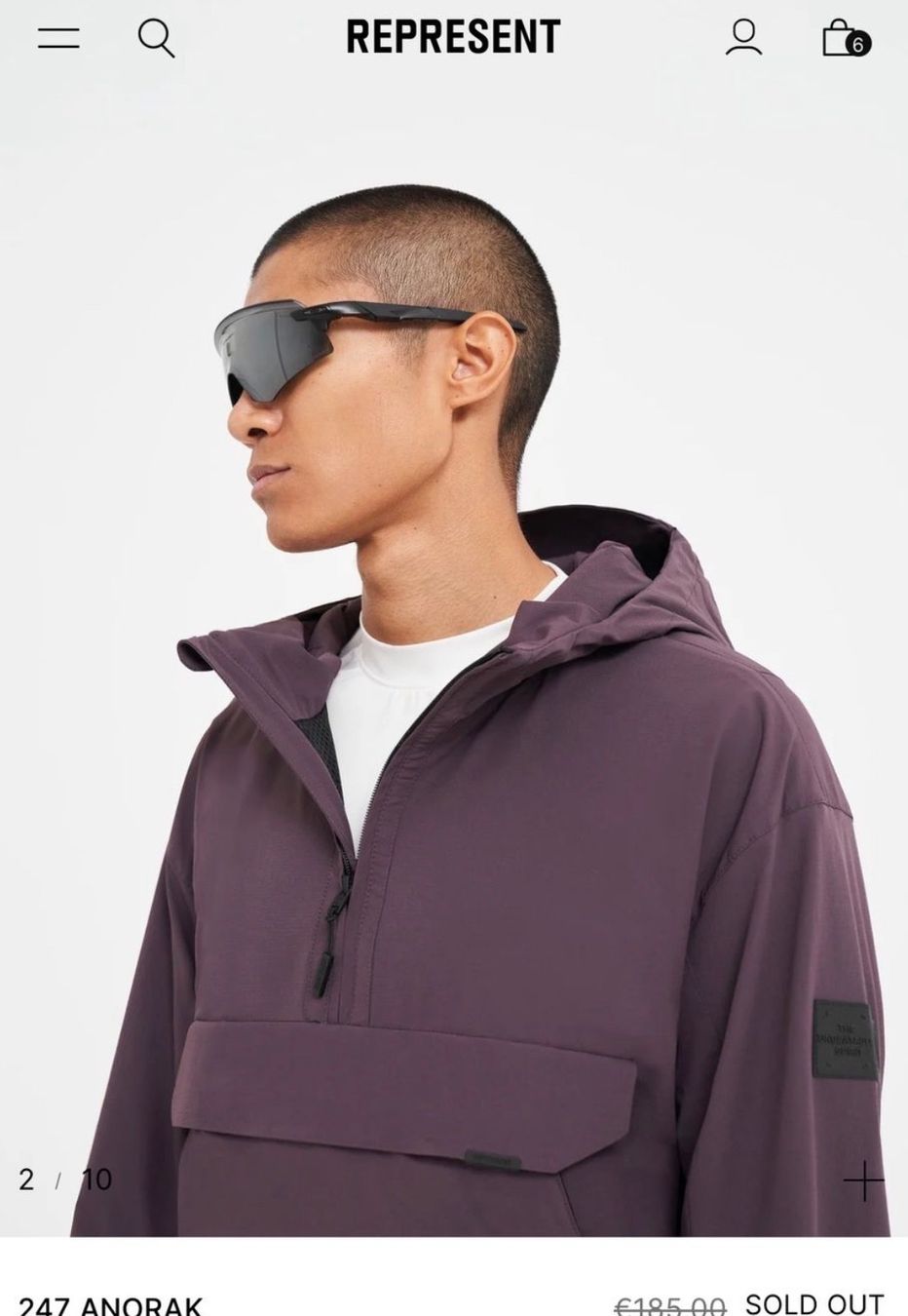 Represent Giacche: Represent 247 Anorak plum M – Usato da Langenthal venduto da lau_vv9q 4