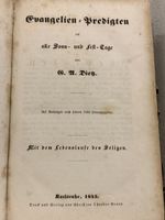 Antikes Buch: Evangelien-Predigten von G.A. Dietz, 1845