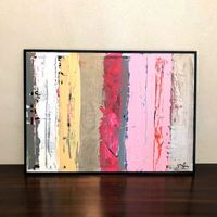 Abstrakte Kunst - Modern Art Acryl ORIGINAL - Birkenstämme