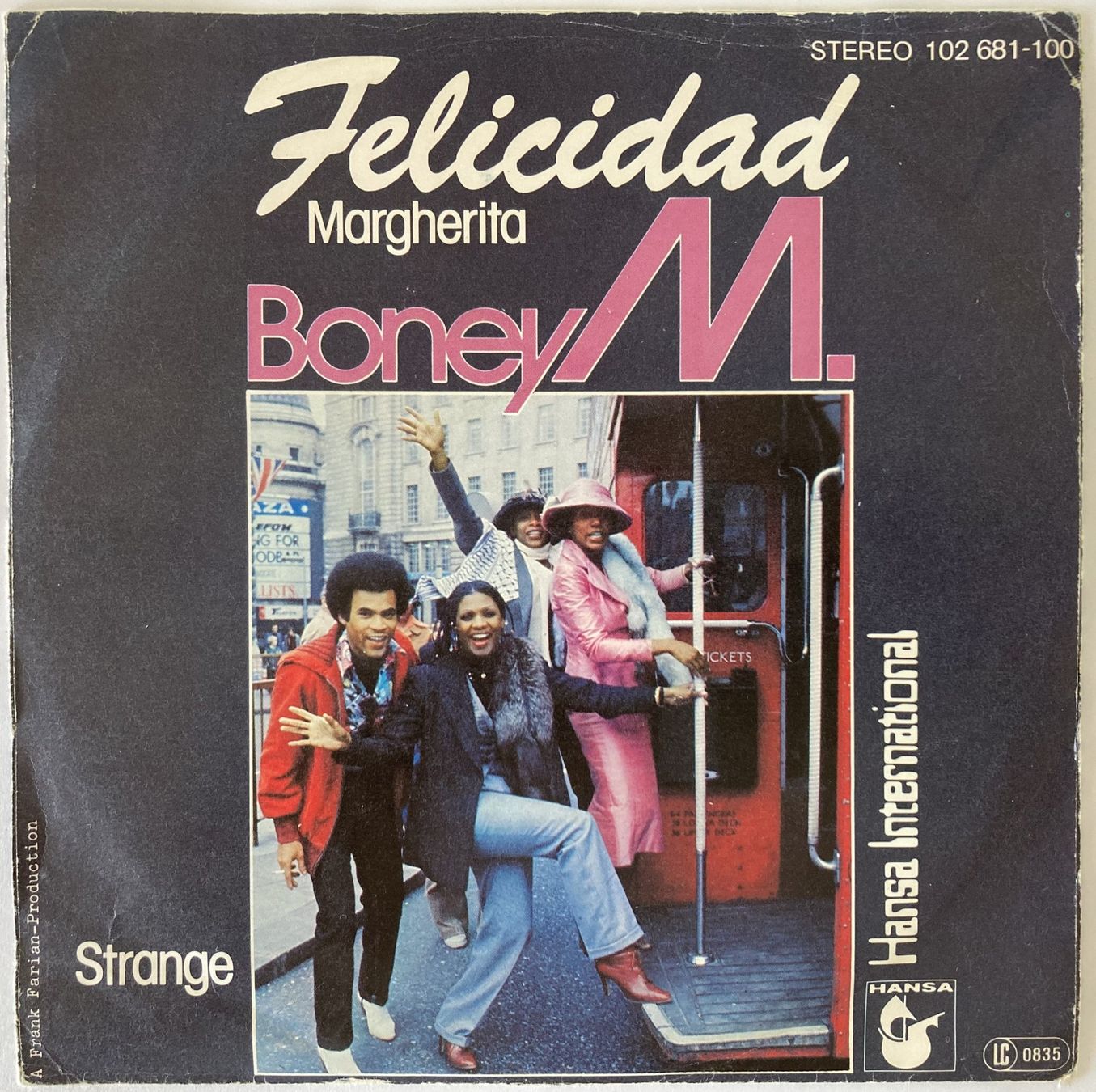 Schallplatten: BONEY M. - FELICITAD – Gebraucht aus Bottens von hotter-than-hell 1