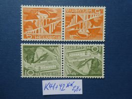 CH Kehrdruck K41+K42 postfrisch **