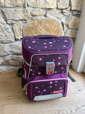 Schulranzen Step by Step Einhorn Sterne lila