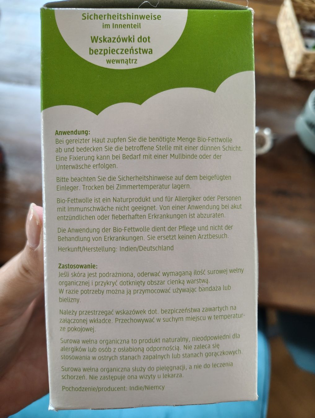 Produits d'entretien: Bio Fettwolle – Neuf avec emballage d'origine à Bremgarten AG par van_h5yh 3