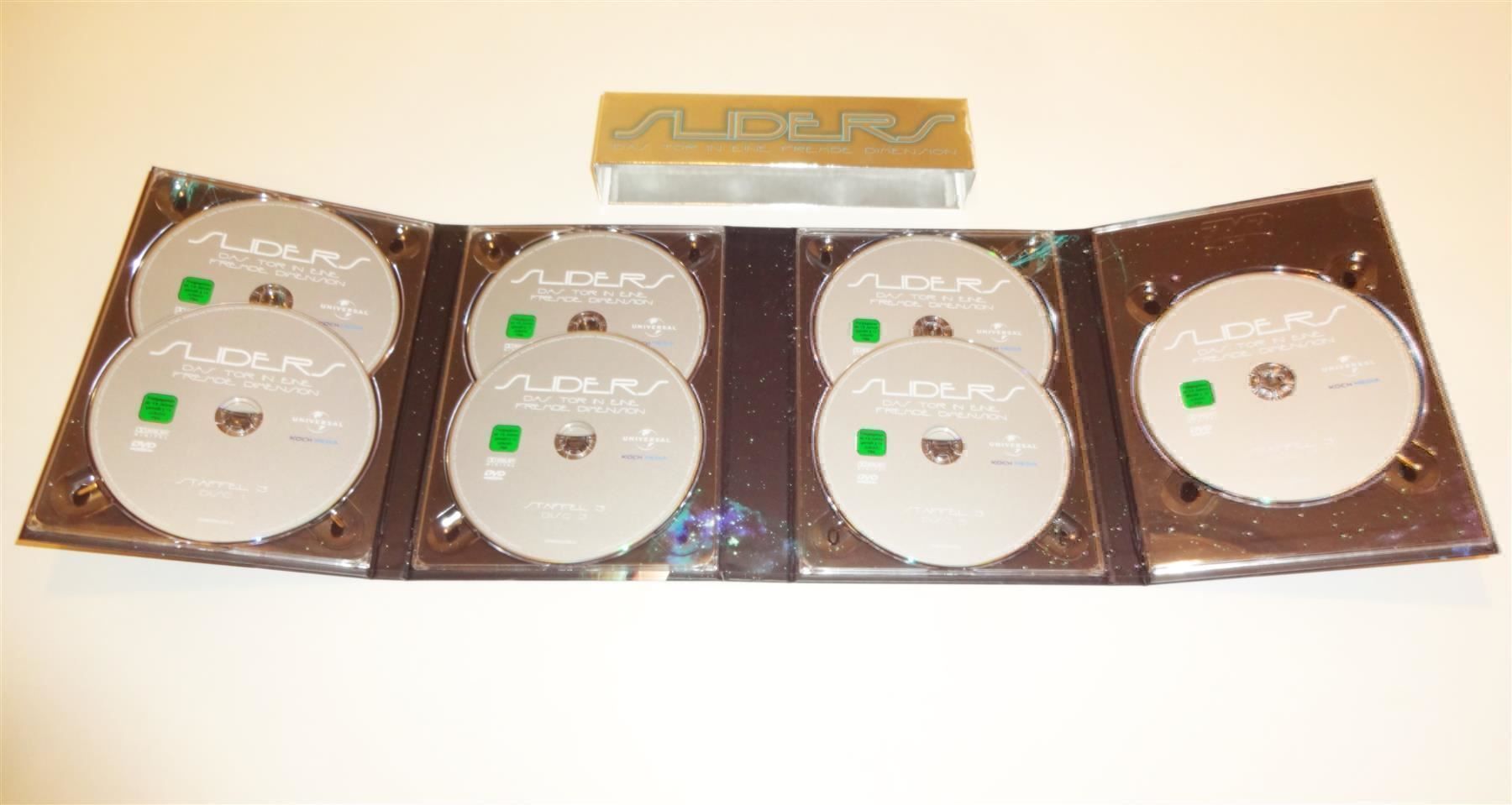 Tutti i DVDs: DVD Box  SLIDERS Staffel 3 – Usato da St. Gallen venduto da WWL 3