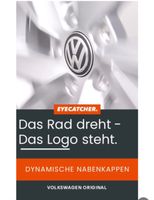 Original VW Dynamische Nabenkappen – 4 Stück