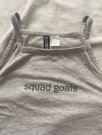 Crop Top grau