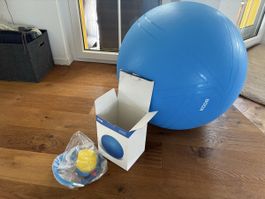 KOOR Gymnastikball 75 cm in Blau