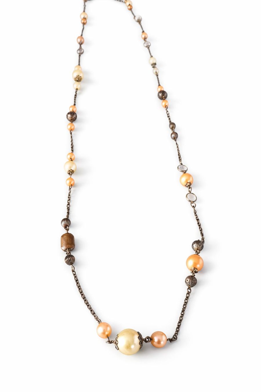 Catenine: Perlenkette Braun Gold Damen – Nuovo (secondo la descrizione) da Fully venduto da VaneaSelection 2