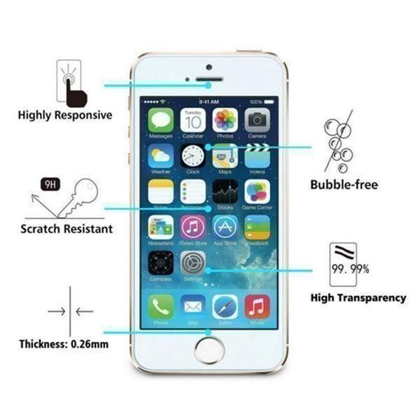 Ritocchi & pellicole di protezione: Panzerglas Schutzfolie iPhone 5 5S 5C SE – Nuovo e nell'imballaggio originale da Achseten venduto da polarw