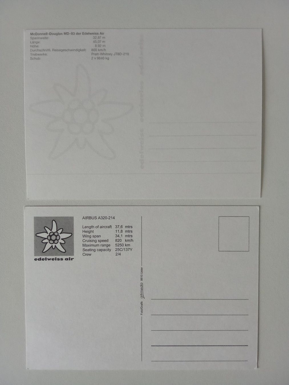 Cartoline postali: Aviatik 2 Ansichtskarten der Edelweiss – Nuovo (secondo la descrizione) da Bilten venduto da Bora3 1