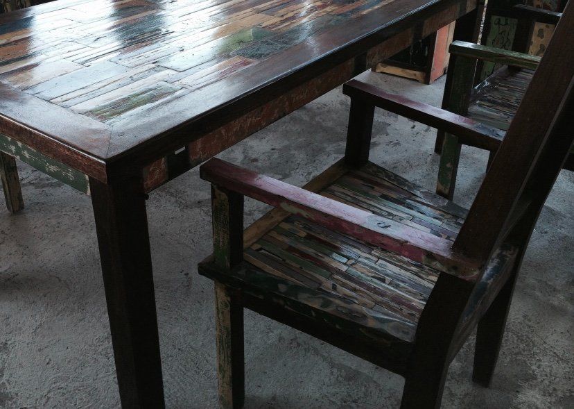 Set di tavolo e panche: SET Sitzgruppe Esstisch Sitzgarnitur Küchentisch Holztisch – Nuovo e nell'imballaggio originale da Daisendorf venduto da Wohn-Kult 4
