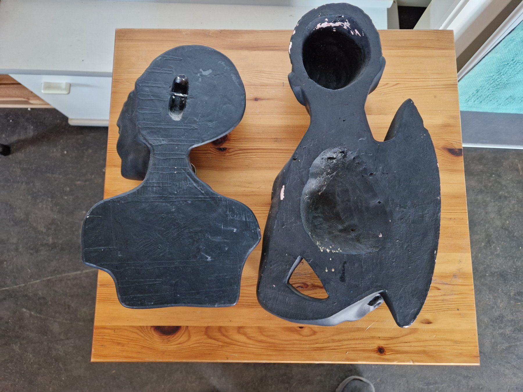 Statuette: 2 afrikanische Gipsfiguren – Usato da Wädenswil venduto da tome70 1