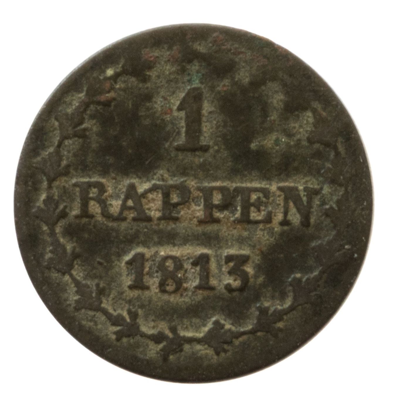 Tutti le monete: Solothurn 1 Rappen 1813 – Usato da Rotkreuz venduto da Swiss-Coins 1