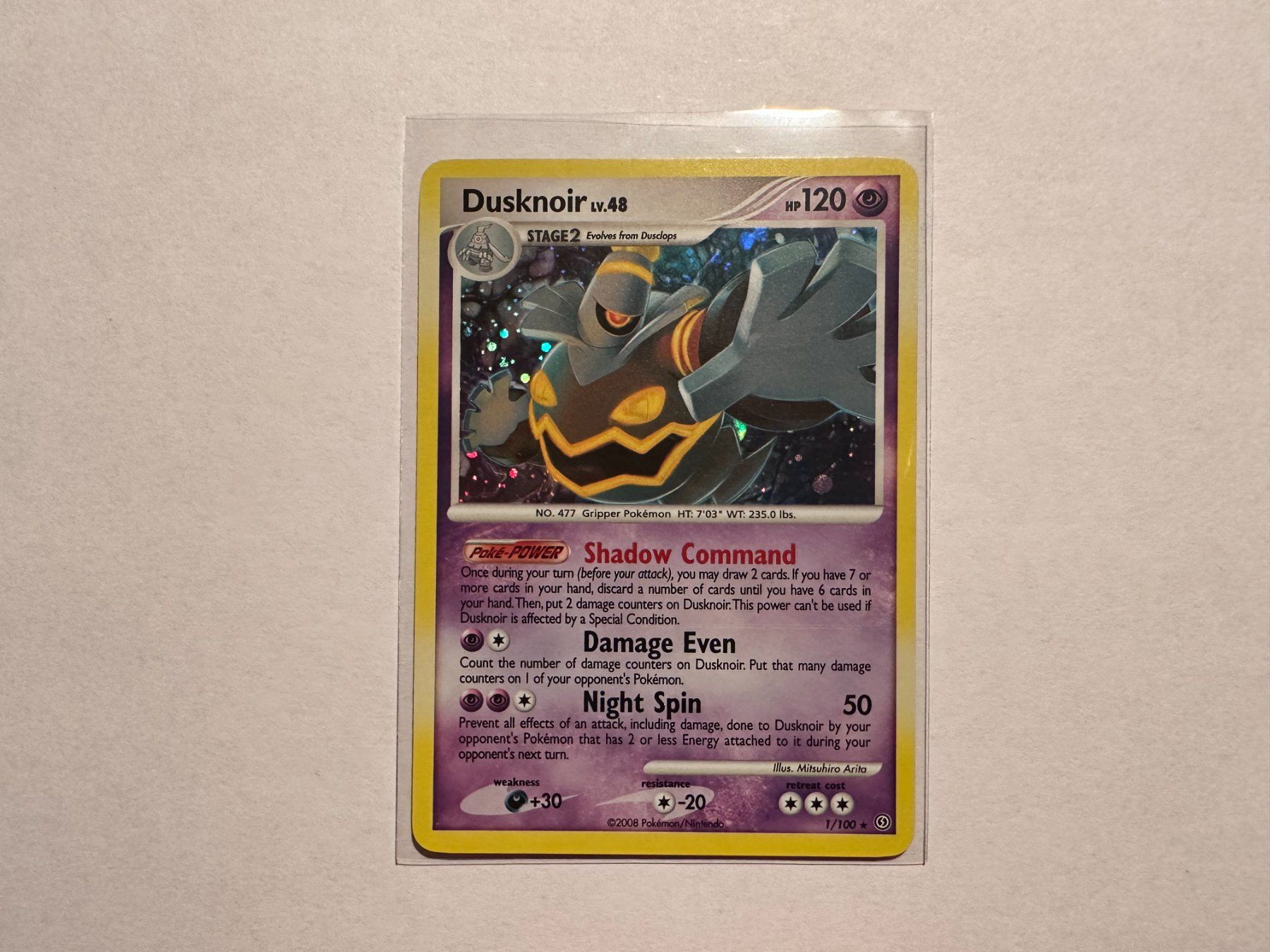 Pokémon Cartes à collectionner: Dusknoir holo D&P Stormfront EN – D'occasion à Hagendorn par Pokecollectorch