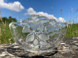 KRISTALL-GLAS-SCHALE   KLEINE SCHÜSSEL  BONBONNIERE