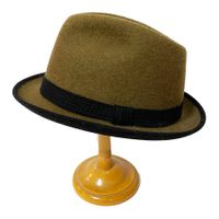 Hut Trilby olivgrün Gr.57 Generoso wasserdicht VINTAGE 1970s
