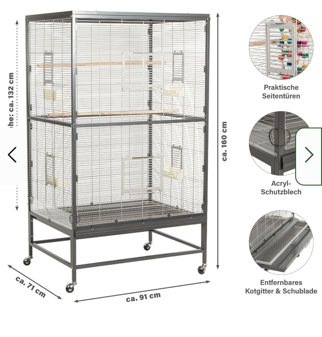 Cages, transport & sécurité: Vogelkäfig Casa 90 – Neuf (Voir description) à Brunnen par Sguapa