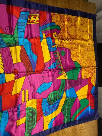 PICASSO FOULARD/TUCH 90x90cm / bunt