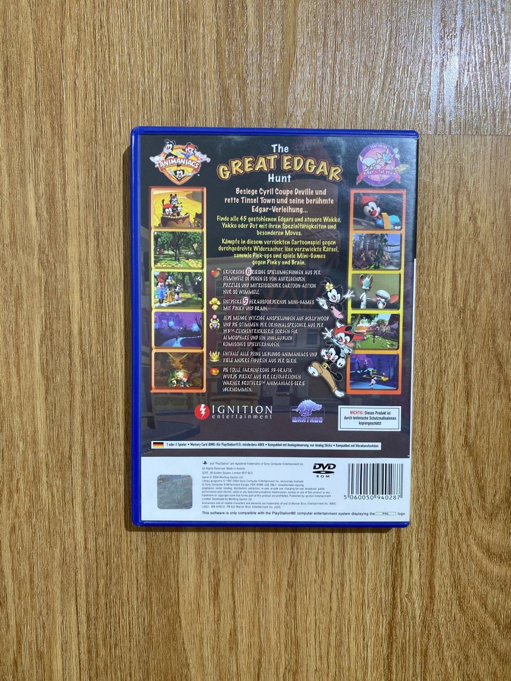 Giochi: PS2 Animaniacs The Edgar Hunt deutsch – Usato da Luzern venduto da fairflip 2
