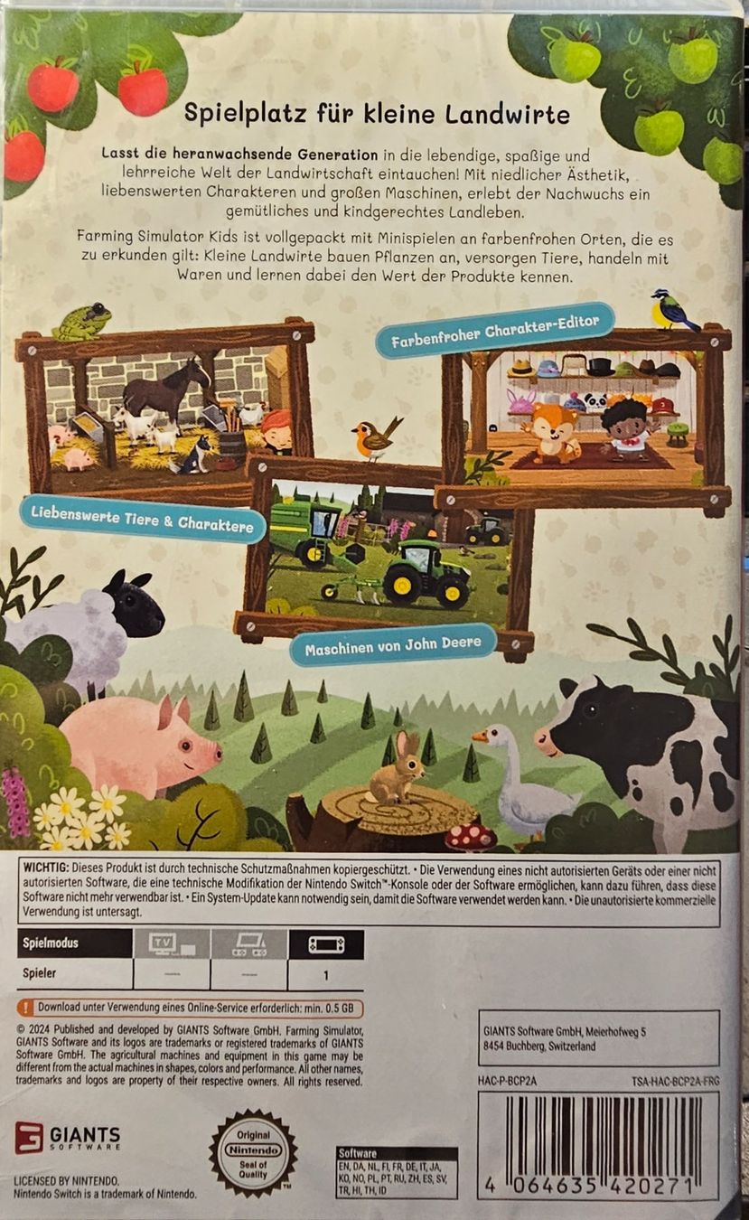 Nintendo Spiele: Switch - Farming Simulator Kids – Neu und originalverpackt aus Wahlen b. Laufen von Cg10 1