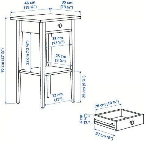 Nachttische: IKEA Hemnes Nachttisch, weiss, gebraucht – Gebraucht aus Zürich von Coco.swiss 4