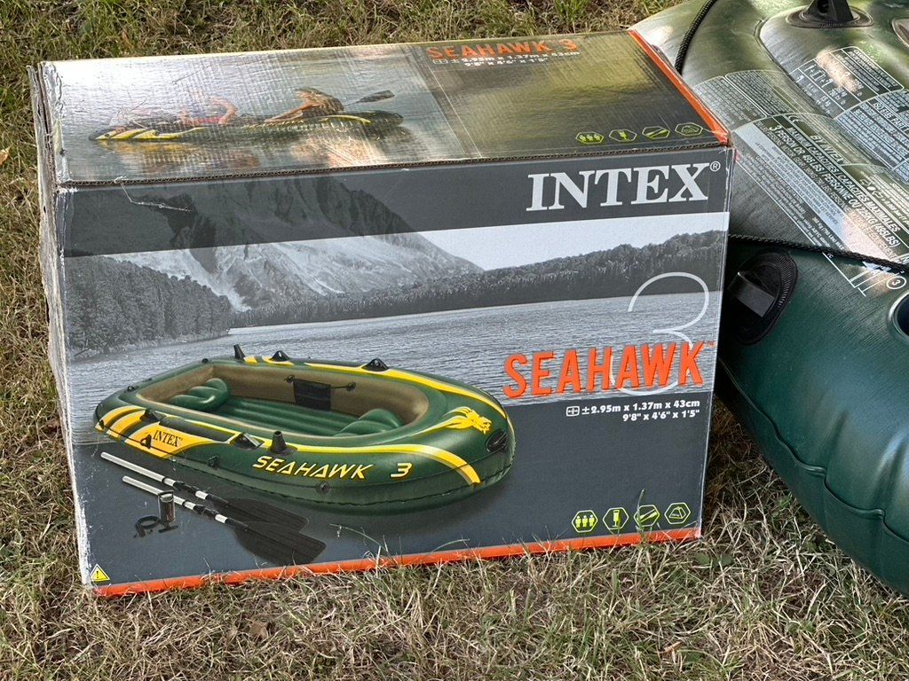 Barche: Intex Seahawk 3 Schlauchboot inkl. Paddel, Luftpumpe. – Usato da Hausen am Albis venduto da Upright01 1