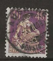 CH107 - Helvetia avec épée no 107 vollstempel Lausanne