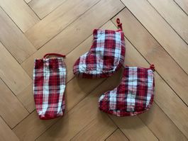 Finken Schuhe rot-weiss kariert - 38